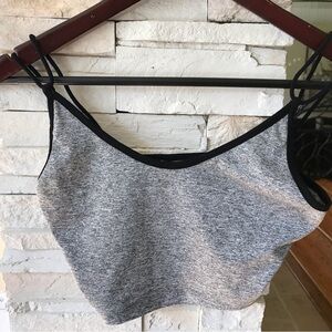 SHEIN Gray/Black Tank Top XS